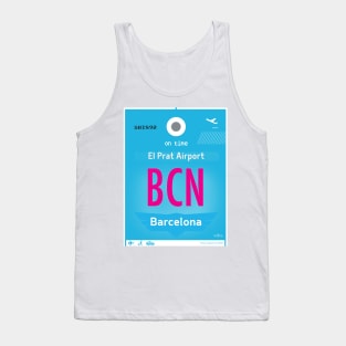 BCN Barcelona airport code Tank Top